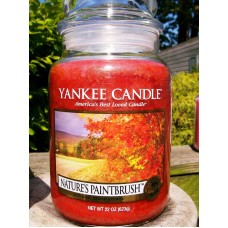 Yankee Candle Retired Original "NATURE'S PAINTBRUSH" Large 22 oz~WHITE LABEL~NEW   123311873751
